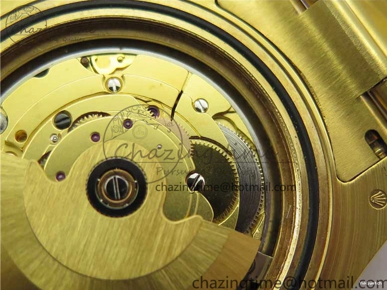 LN A2836 YG Dial Best Edition Wrapped Wrapped Bracelet Submariner Black 116618 D1F YG on 0207